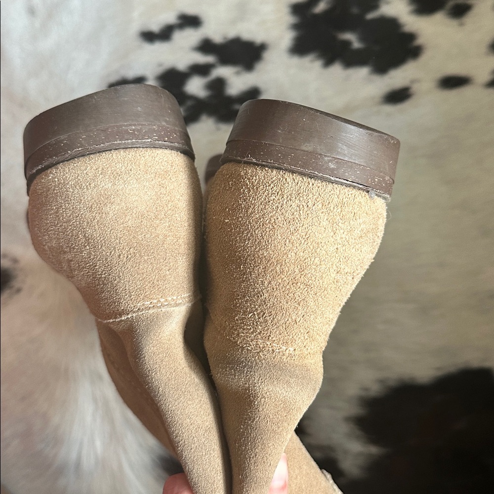 Vintage Tan Leather Cowboy Boots Men’s 11 Texas Steer Bilterite - Picture 4 of 8